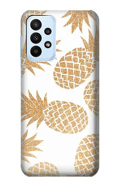 S3718 シームレスパイナップル Seamless Pineapple Samsung Galaxy A23 バックケース、フリップケース・カバー