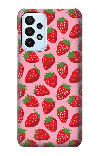 S3719 いちご柄 Strawberry Pattern Samsung Galaxy A23 バックケース、フリップケース・カバー