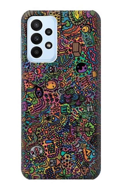 S3815 サイケデリックアート Psychedelic Art Samsung Galaxy A23 バックケース、フリップケース・カバー