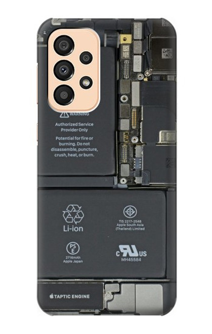 S3467 携帯電話の中のグラフィック Inside Mobile Phone Graphic Samsung Galaxy A33 5G バックケース、フリップケース・カバー