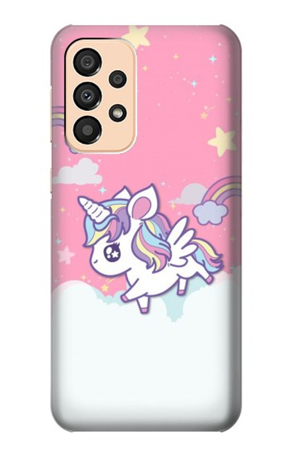 S3518 ユニコーン漫画 Unicorn Cartoon Samsung Galaxy A33 5G バックケース、フリップケース・カバー