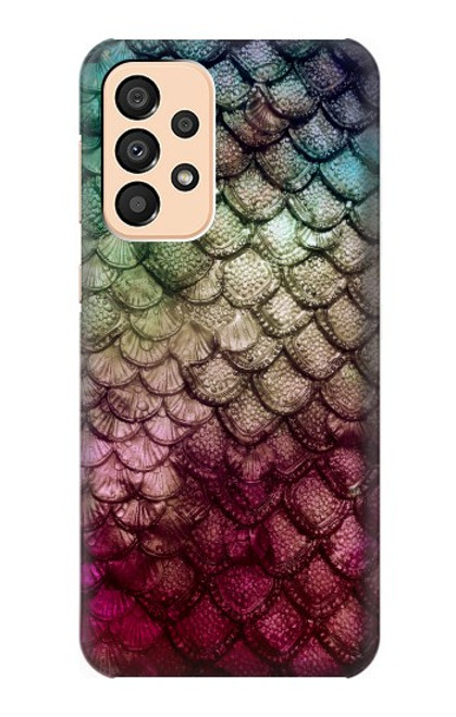 S3539 人魚の鱗 Mermaid Fish Scale Samsung Galaxy A33 5G バックケース、フリップケース・カバー