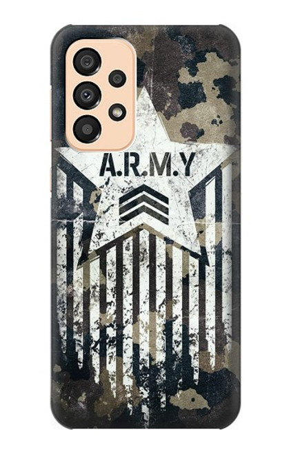 S3666 陸軍迷彩迷彩 Army Camo Camouflage Samsung Galaxy A33 5G バックケース、フリップケース・カバー