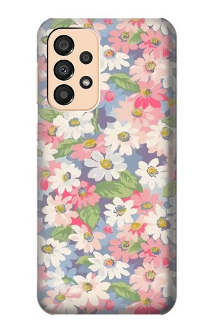 S3688 花の花のアートパターン Floral Flower Art Pattern Samsung Galaxy A33 5G バックケース、フリップケース・カバー