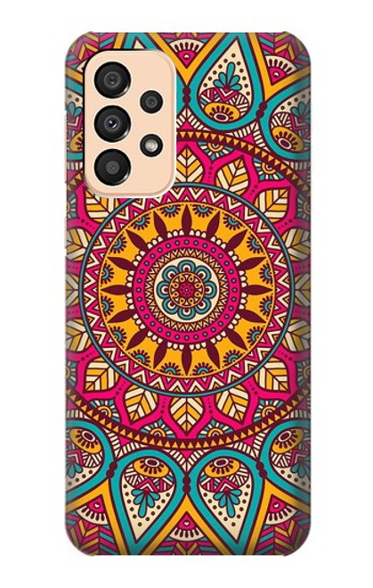 S3694 ヒッピーアートパターン Hippie Art Pattern Samsung Galaxy A33 5G バックケース、フリップケース・カバー