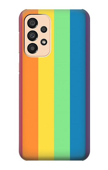 S3699 LGBTプライド LGBT Pride Samsung Galaxy A33 5G バックケース、フリップケース・カバー