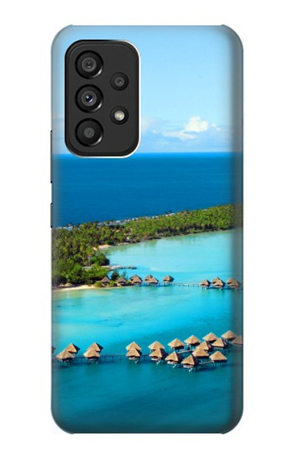 S0844 ボラボラ島 Bora Bora Island Samsung Galaxy A53 5G バックケース、フリップケース・カバー