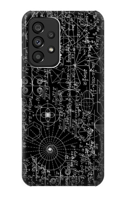 S3808 数学黒板 Mathematics Blackboard Samsung Galaxy A53 5G バックケース、フリップケース・カバー