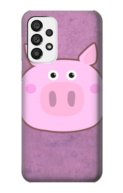 S3269 豚の漫画 Pig Cartoon Samsung Galaxy A73 5G バックケース、フリップケース・カバー