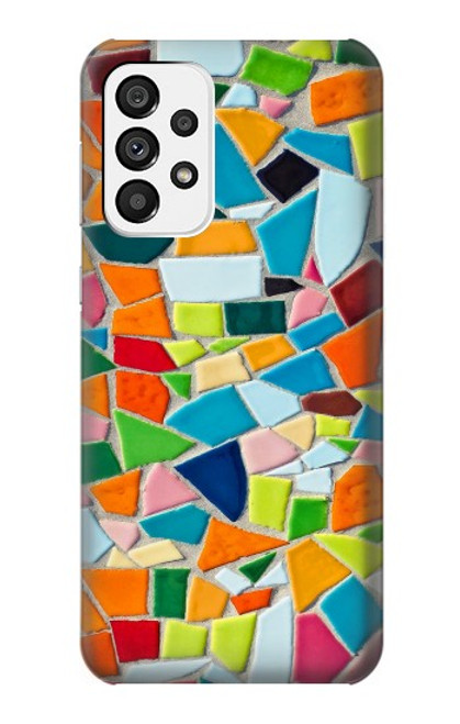 S3391 モザイクアートグラフィック Abstract Art Mosaic Tiles Graphic Samsung Galaxy A73 5G バックケース、フリップケース・カバー