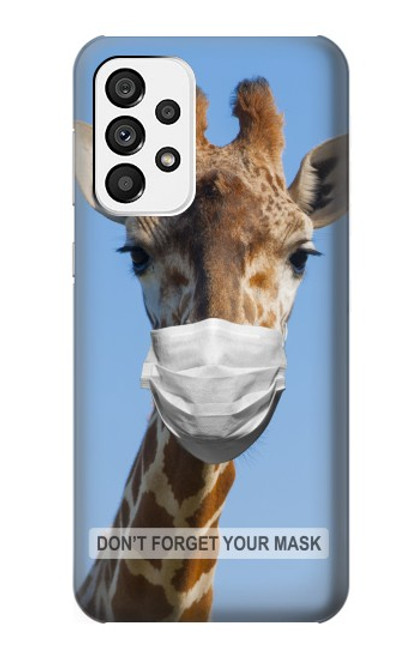 S3806 面白いキリン Funny Giraffe Samsung Galaxy A73 5G バックケース、フリップケース・カバー