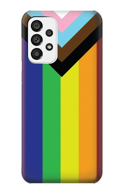 S3846 プライドフラッグLGBT Pride Flag LGBT Samsung Galaxy A73 5G バックケース、フリップケース・カバー