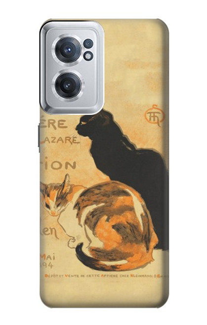 S3229 ヴィンテージ猫ポスター Vintage Cat Poster OnePlus Nord CE 2 5G バックケース、フリップケース・カバー