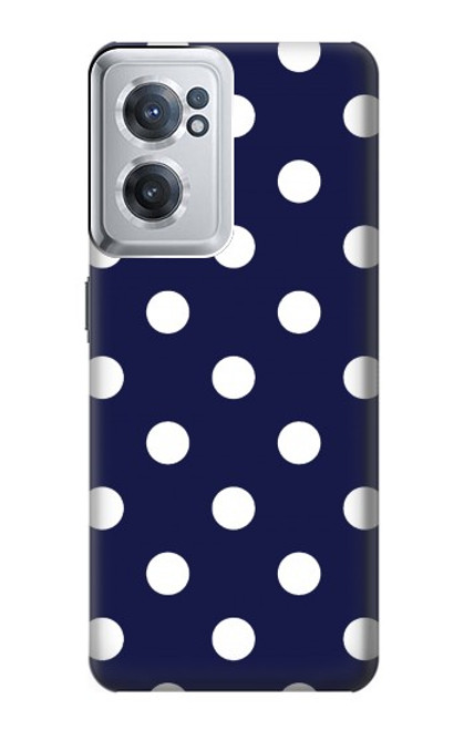 S3533 ブルーの水玉 Blue Polka Dot OnePlus Nord CE 2 5G バックケース、フリップケース・カバー