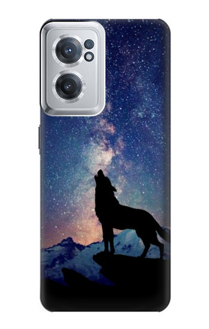S3555 狼 Wolf Howling Million Star OnePlus Nord CE 2 5G バックケース、フリップケース・カバー