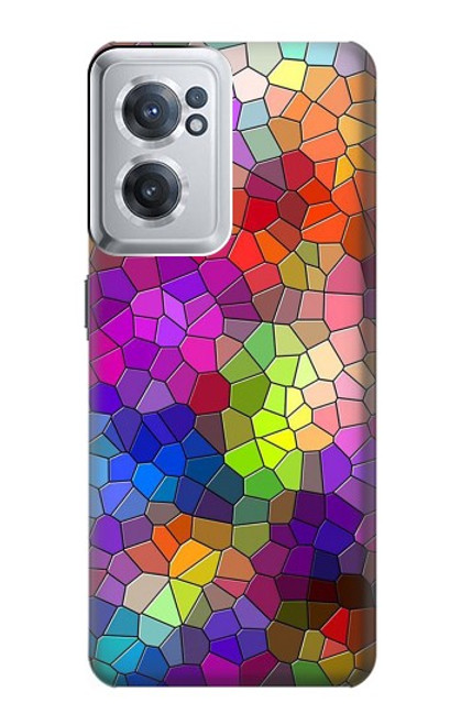 S3677 カラフルなレンガのモザイク Colorful Brick Mosaics OnePlus Nord CE 2 5G バックケース、フリップケース・カバー