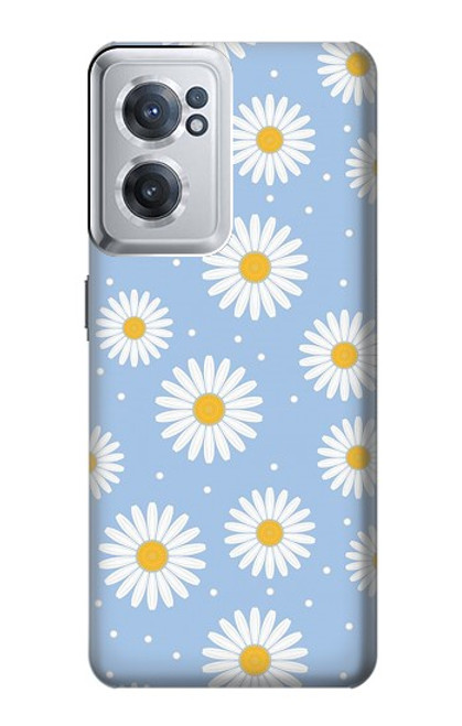 S3681 デイジーの花のパターン Daisy Flowers Pattern OnePlus Nord CE 2 5G バックケース、フリップケース・カバー