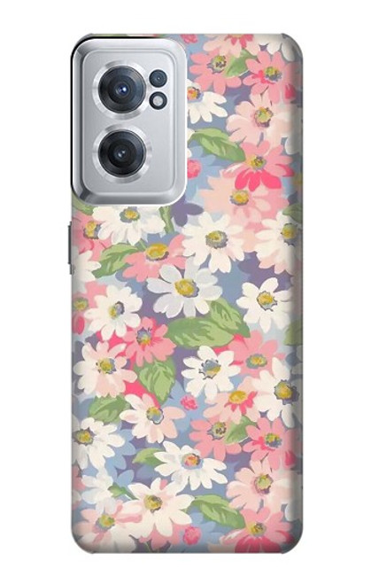 S3688 花の花のアートパターン Floral Flower Art Pattern OnePlus Nord CE 2 5G バックケース、フリップケース・カバー