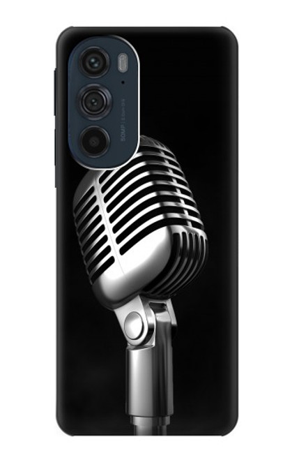 S1672 レトロ マイク ジャズ音楽 Retro Microphone Jazz Music Motorola Edge 30 Pro バックケース、フリップケース・カバー