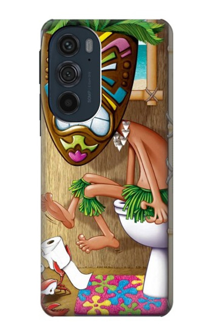S1702 ティキ男トイレ Tiki Man Toilet Motorola Edge 30 Pro バックケース、フリップケース・カバー