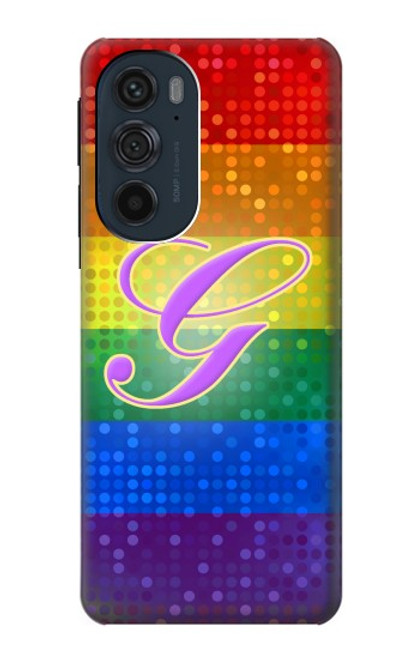 S2899 レインボーLGBTゲイプライド旗 Rainbow LGBT Gay Pride Flag Motorola Edge 30 Pro バックケース、フリップケース・カバー