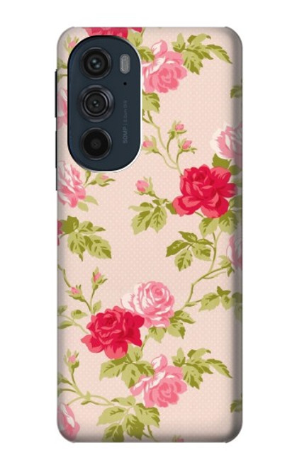 S3037 ローズコテージフローラ Pretty Rose Cottage Flora Motorola Edge 30 Pro バックケース、フリップケース・カバー