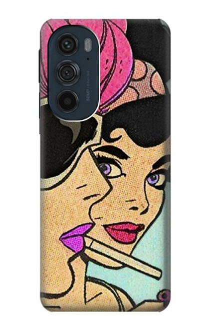 S3171 女の子のポップアート Girls Pop Art Motorola Edge 30 Pro バックケース、フリップケース・カバー