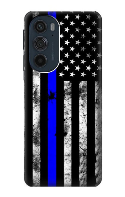 S3244 ブルーラインUSA Thin Blue Line USA Motorola Edge 30 Pro バックケース、フリップケース・カバー