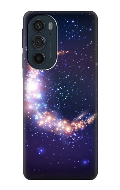 S3324 彎月・月・ギャラクシー Crescent Moon Galaxy Motorola Edge 30 Pro バックケース、フリップケース・カバー