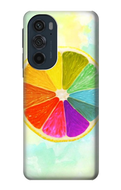 S3493 カラフルなレモン Colorful Lemon Motorola Edge 30 Pro バックケース、フリップケース・カバー