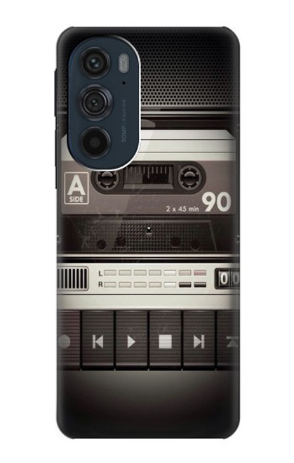 S3501 ビンテージカセットプレーヤー Vintage Cassette Player Motorola Edge 30 Pro バックケース、フリップケース・カバー