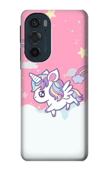 S3518 ユニコーン漫画 Unicorn Cartoon Motorola Edge 30 Pro バックケース、フリップケース・カバー