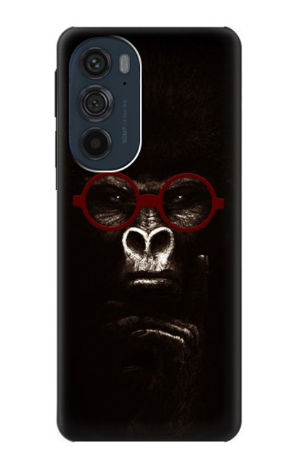 S3529 思考ゴリラ Thinking Gorilla Motorola Edge 30 Pro バックケース、フリップケース・カバー