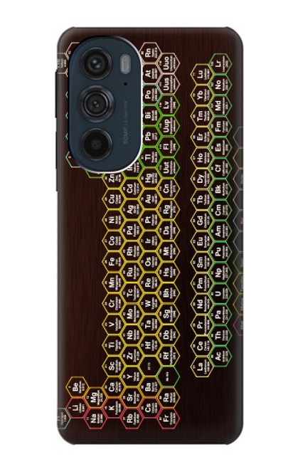 S3544 ネオンハニカム周期表 Neon Honeycomb Periodic Table Motorola Edge 30 Pro バックケース、フリップケース・カバー