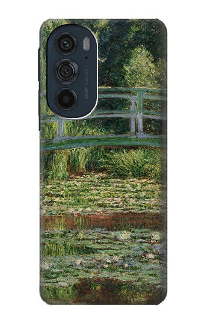 S3674 クロードモネ歩道橋とスイレンプール Claude Monet Footbridge and Water Lily Pool Motorola Edge 30 Pro バックケース、フリップケース・カバー