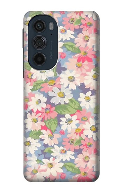 S3688 花の花のアートパターン Floral Flower Art Pattern Motorola Edge 30 Pro バックケース、フリップケース・カバー