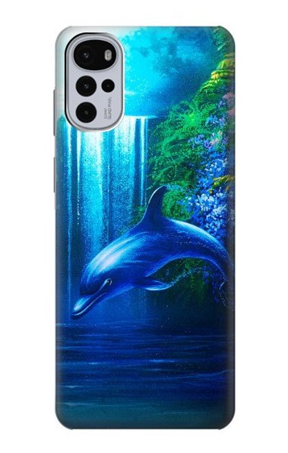 S0385 イルカ Dolphin Motorola Moto G22 バックケース、フリップケース・カバー