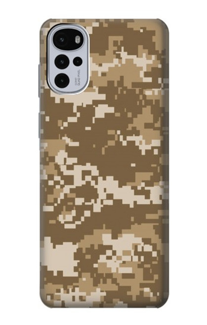 S3294 陸軍砂漠タンコヨーテカモ迷彩 Army Desert Tan Coyote Camo Camouflage Motorola Moto G22 バックケース、フリップケース・カバー