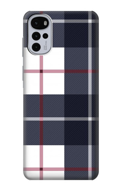 S3452 チェック柄 Plaid Fabric Pattern Motorola Moto G22 バックケース、フリップケース・カバー