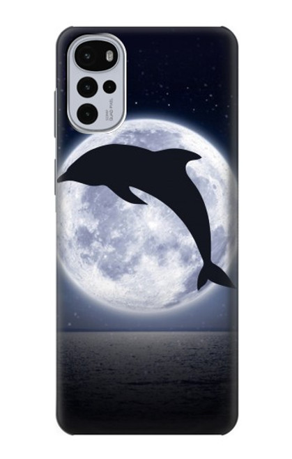 S3510 ドルフィン Dolphin Moon Night Motorola Moto G22 バックケース、フリップケース・カバー