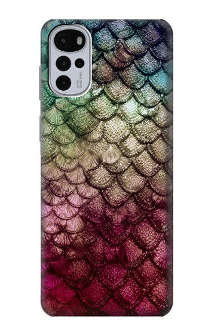 S3539 人魚の鱗 Mermaid Fish Scale Motorola Moto G22 バックケース、フリップケース・カバー