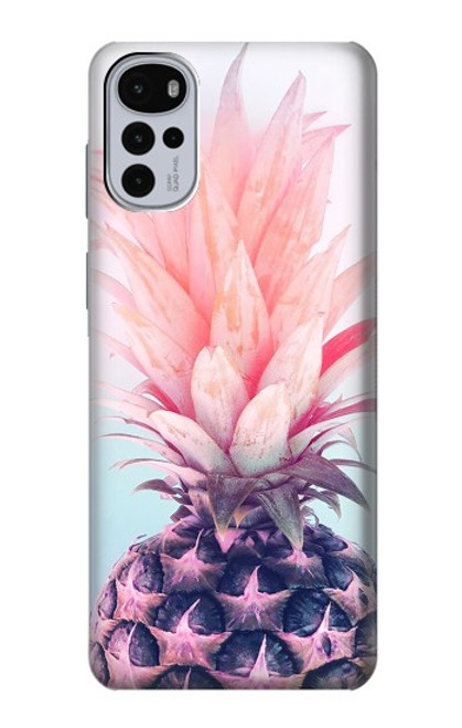 S3711 ピンクパイナップル Pink Pineapple Motorola Moto G22 バックケース、フリップケース・カバー