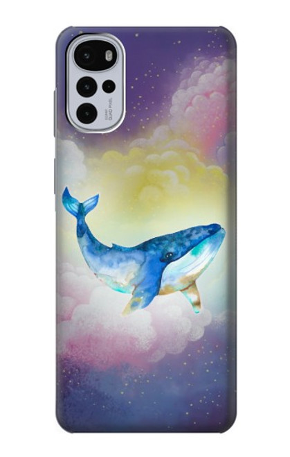 S3802 夢のクジラ パステルファンタジー Dream Whale Pastel Fantasy Motorola Moto G22 バックケース、フリップケース・カバー