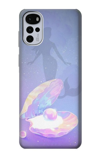 S3823 美し真珠マーメイド Beauty Pearl Mermaid Motorola Moto G22 バックケース、フリップケース・カバー