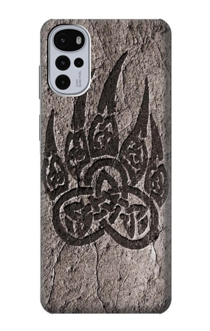 S3832 バイキングノースベアポーバーサーカーズロック Viking Norse Bear Paw Berserkers Rock Motorola Moto G22 バックケース、フリップケース・カバー