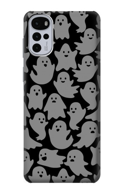 S3835 かわいいゴーストパターン Cute Ghost Pattern Motorola Moto G22 バックケース、フリップケース・カバー