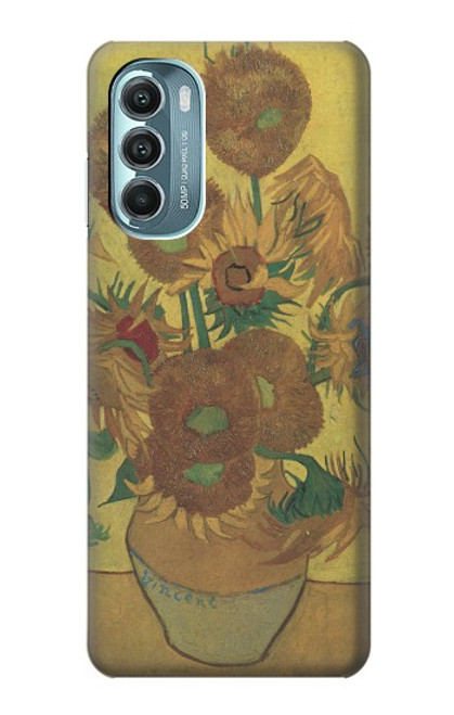 S0214 フィンセント・ファン・ゴッホ 15本のひまわり Van Gogh Vase Fifteen Sunflowers Motorola Moto G Stylus 5G (2022) バックケース、フリップケース・カバー