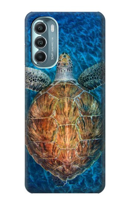 S1249 青い海亀 Blue Sea Turtle Motorola Moto G Stylus 5G (2022) バックケース、フリップケース・カバー