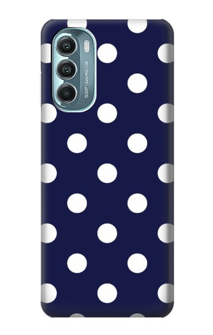 S3533 ブルーの水玉 Blue Polka Dot Motorola Moto G Stylus 5G (2022) バックケース、フリップケース・カバー