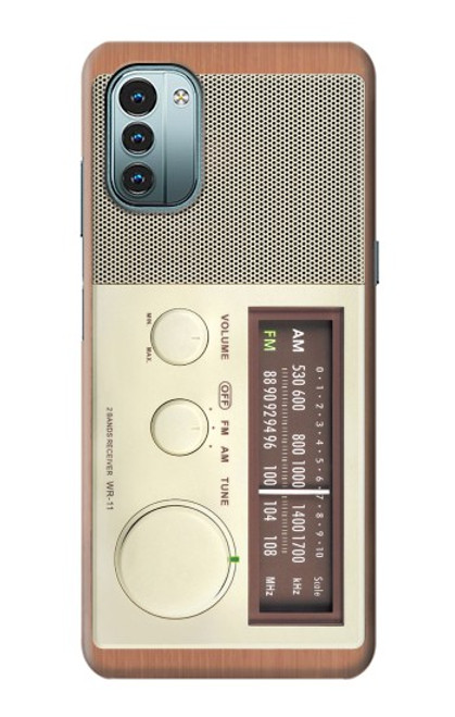 S3165 FM AM木レシーバーグラフィック FM AM Wooden Receiver Graphic Nokia G11, G21 バックケース、フリップケース・カバー